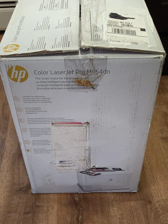 Лазерный принтер HP Color LaserJet Pro M454dn Duplex Network Laser Printer with  — фото лота 3
