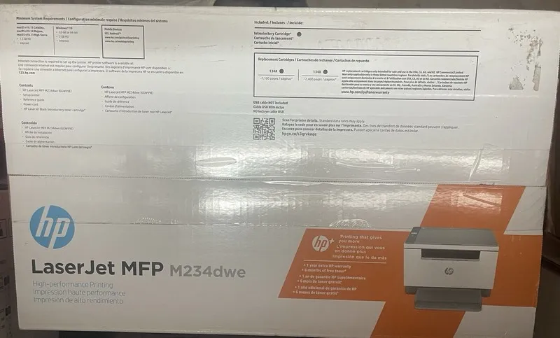 Лазерный принтер HP LaserJet M234dwe Wireless Monochrome Laser All-In-One Printe