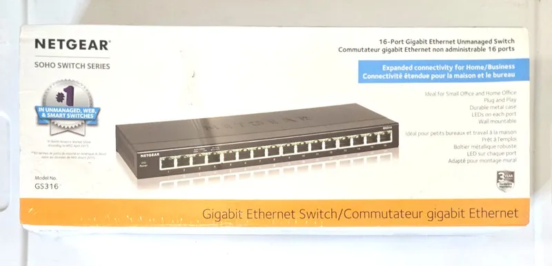 Коммутатор NETGEAR GS316-100NAS 16 Ports Standalone Ethernet Switch