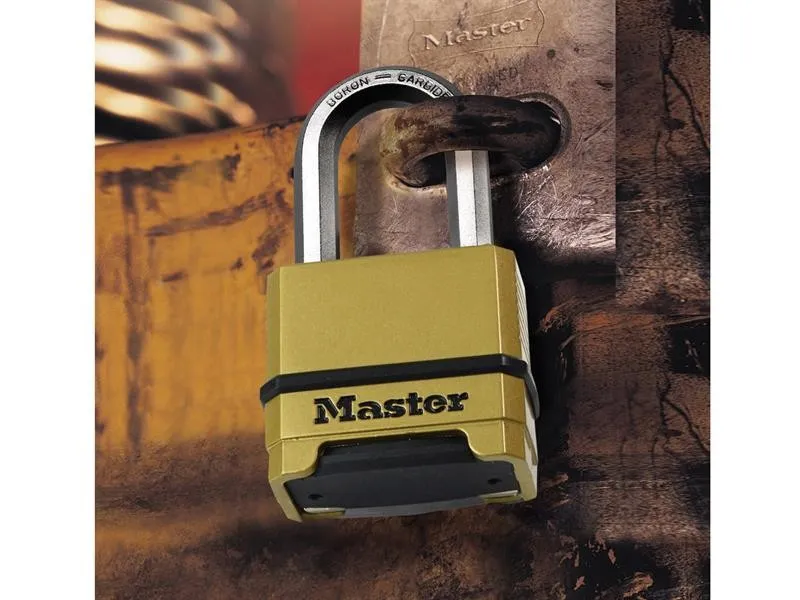 Такелажная скоба Master Lock Excell™ 4-Digit Combination 50mm Padlock 38mm Shack — фото лота 1