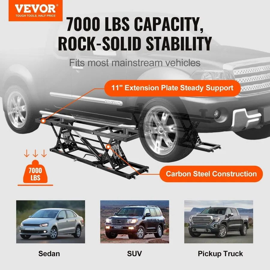 Автоподъёмник OMT 7000lb Portable Car Lift with 26.8" Max Height Auto Lock Remot