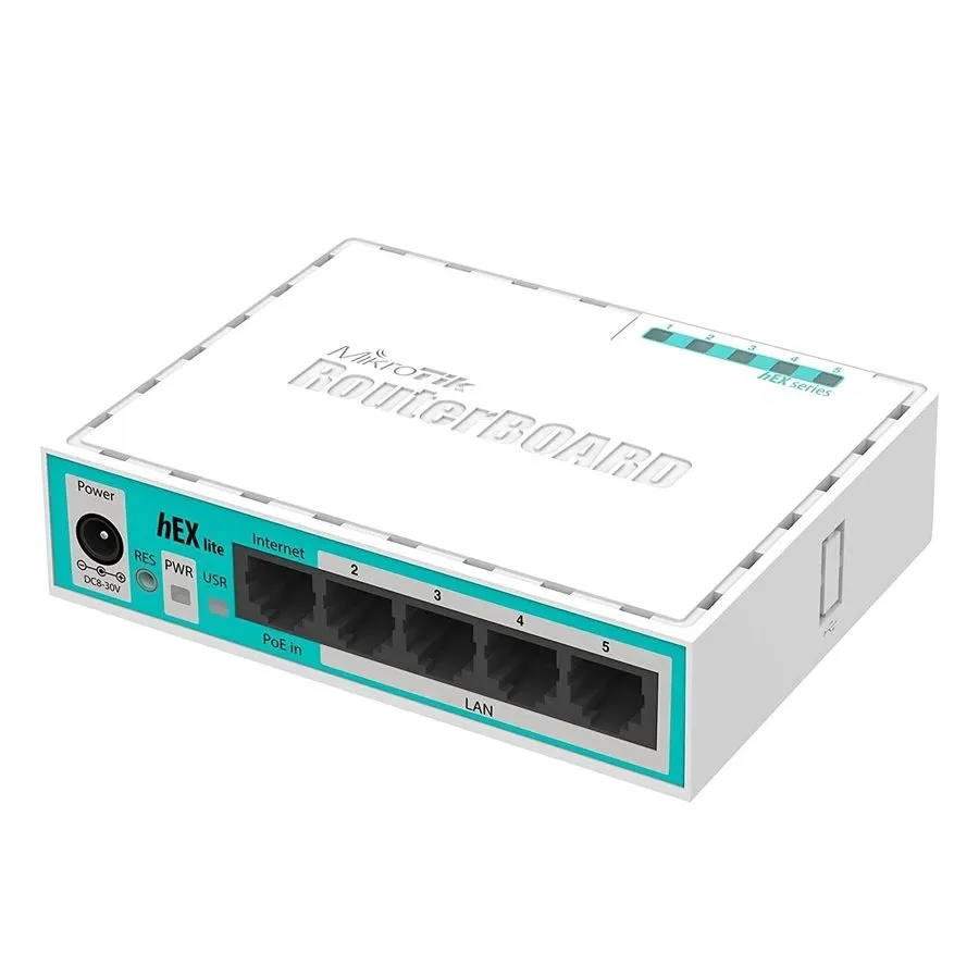 Маршрутизатор ROUTERBOARD Hex Lite 5 Ports Router 5 X 10/100 Poe OSL4 RB750r2 MI