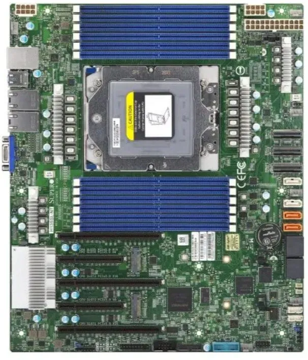Модуль памяти Supermicro H13SSL-NT SP5 + AMD EPYC 9555 QS 64C128T DDR5 10GbE Com