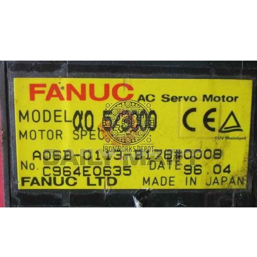 Серводвигатель GE FANUC A06B-0113-B178 0.5/3000 AC SERVO MOTOR