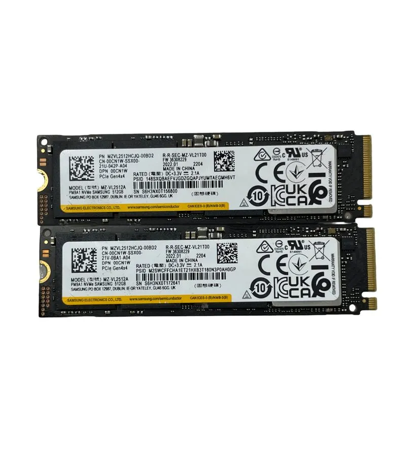 SSD-накопитель Samsung PM9A1 512GB NVMe Gen4x4 M.2 Internal SSD Black MZVL2512HC