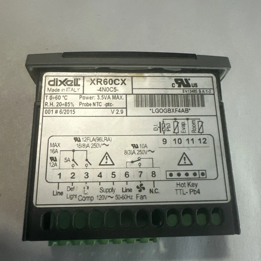 Датчик температуры Dixell XR60CX-4N0C5 Digital Temperature Controller 120V Refri — фото лота 1