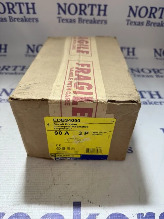 Автоматический выключатель Square D EDB34090 18kAIC @ 480V 90A 3-Pole Circuit Br