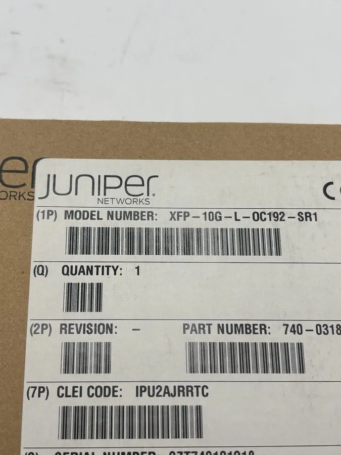 Трансивер Juniper XFP-10G-L-OC192-SR 1310nm SMF XFP Transceiver 740-031833 — фото лота 1