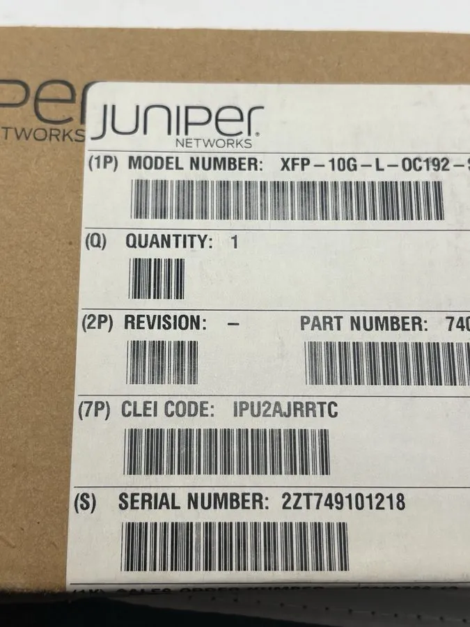 Трансивер Juniper XFP-10G-L-OC192-SR 1310nm SMF XFP Transceiver 740-031833 — фото лота 2