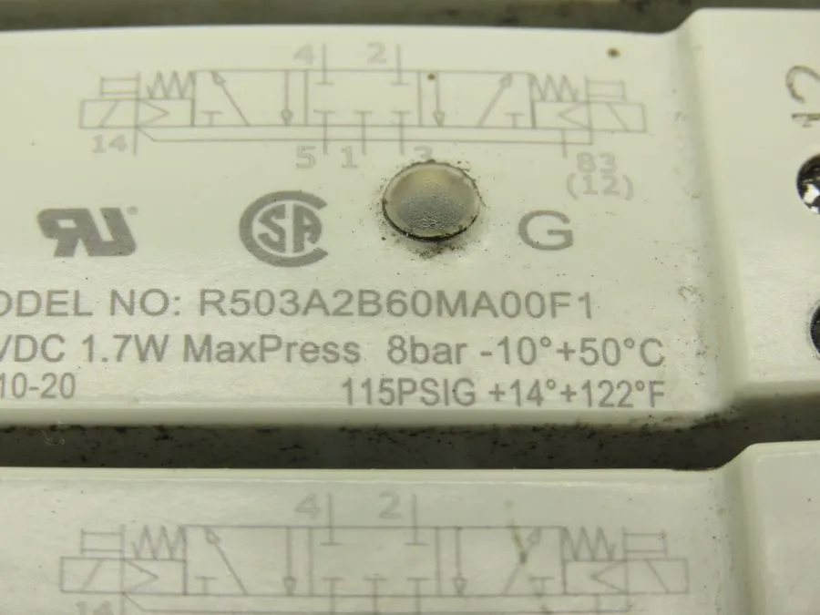 Электромагнитный клапан Aventics R503A2B60MA00F1 6-Station Solenoid Valve Manifo