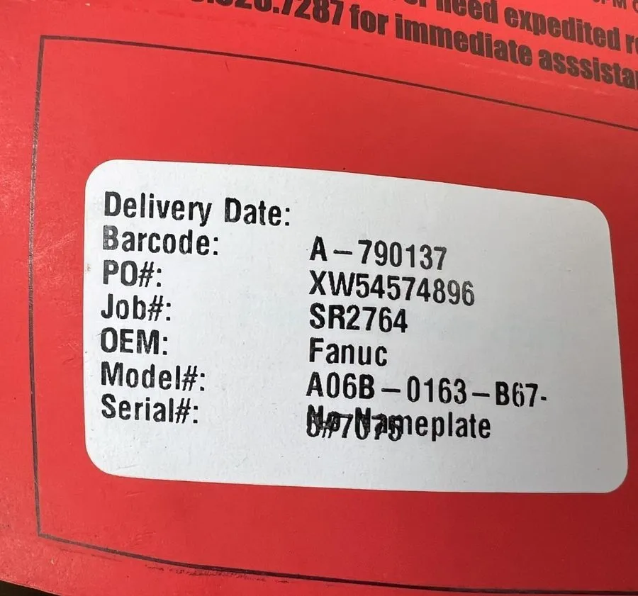 Серводвигатель Fanuc A06B-0163-B675#7075, AC Servo Motor, Model Alpha M9/3000