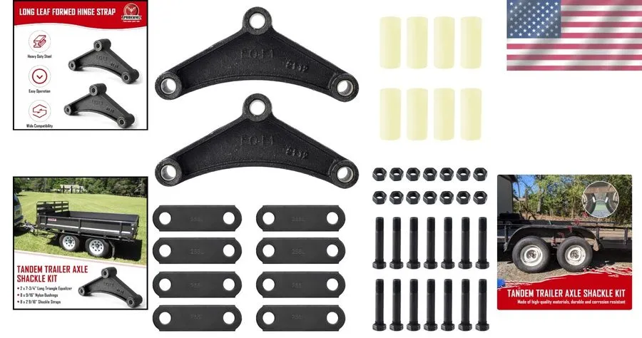 Такелажная скоба Tandem Trailer Axle Shackle Kit для Double Eye Springs (3.5K-5.