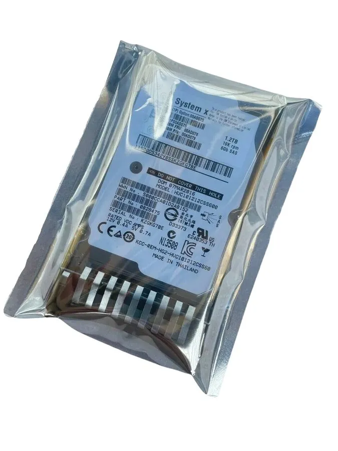 Жёсткий диск 00AD075 IBM 1.2TB 10K 6Gbps SAS 2.5 G2HS HDD, FRU 00AD076