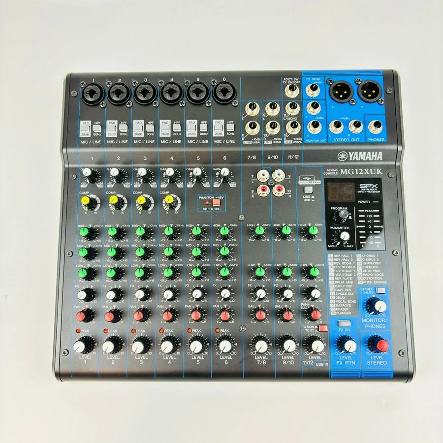 Микшерный пульт Yamaha MG12XUK 12-Channel Analog Mixer Mixing Console