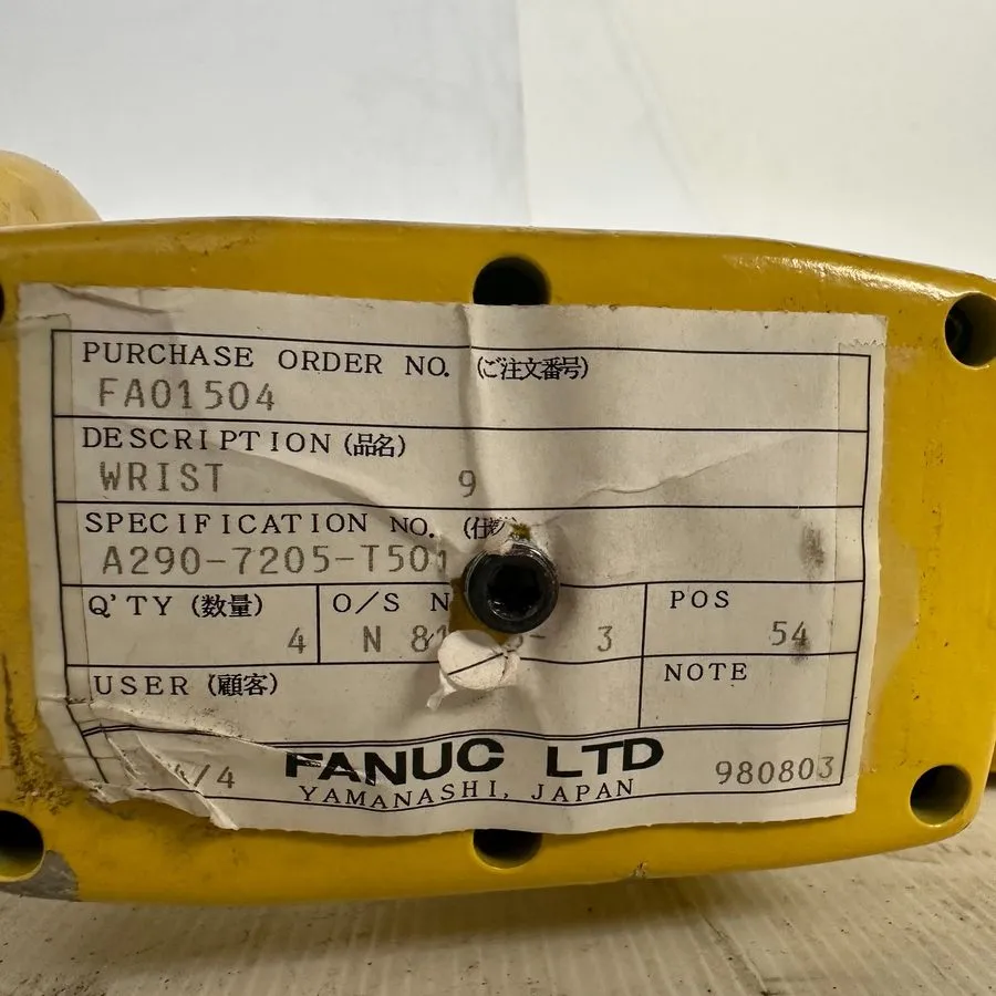 Робот FANUC J5 J6 Robot Wrist Assembly A290-7205-T501 J5-F88-488 — фото лота 1