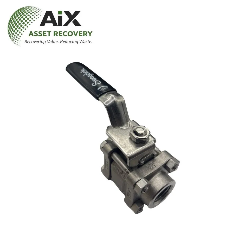 Клапан Swagelok SS-63PF8-2839 3-Piece Ball Valve 1/2” Tube Fitting CF3M 2500 PSI