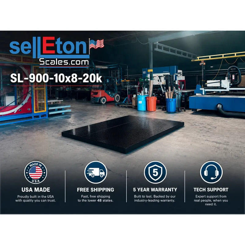 Весы SL-900-10x8-20k Industrial floor scale with 20,000 lb Capacity — фото лота 2