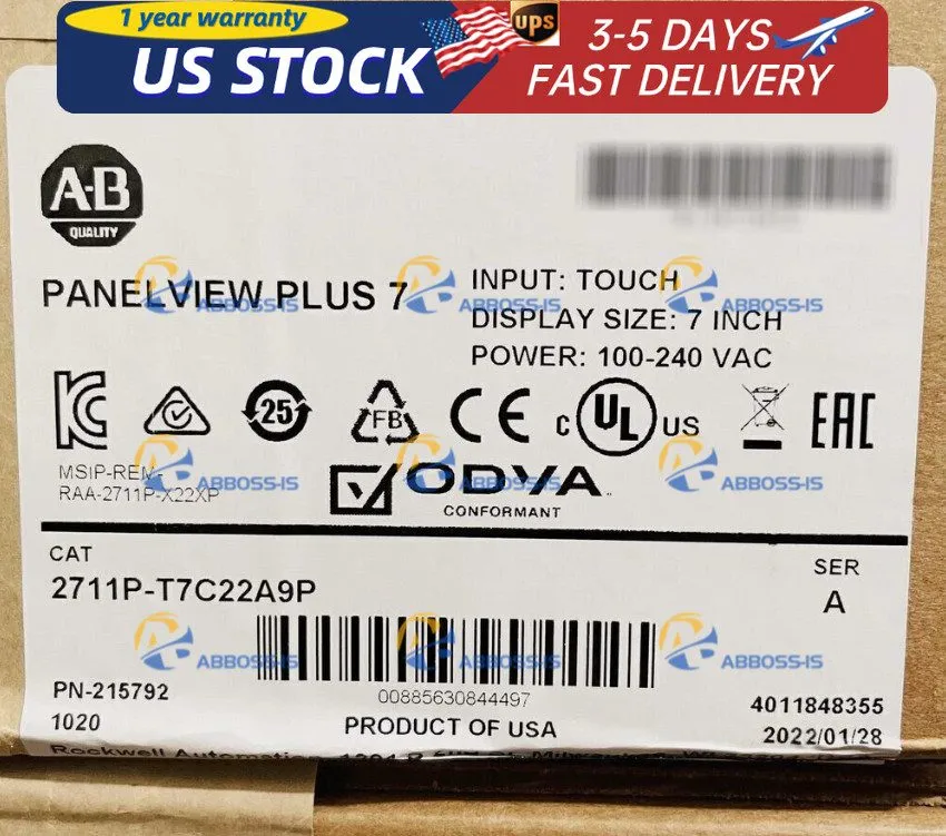 Панель оператора 2711P-T7C22A9P ALLEN BRADLEY HMI PanelView Plus 7 Graphic Termi