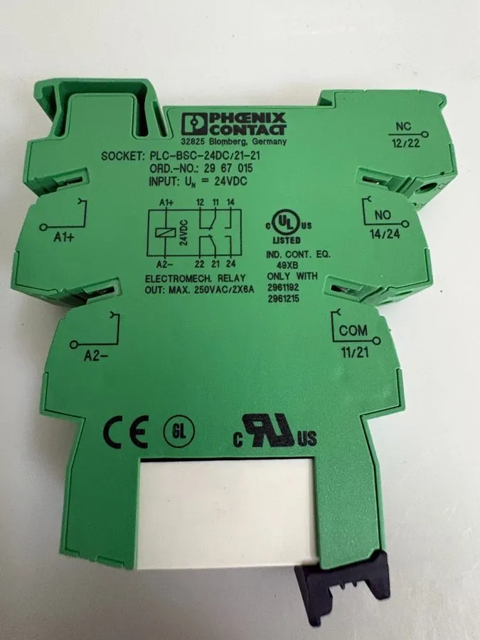 Колодка реле X Phoenix contact plc-bsc-24dc/21-21 Relay Socket 2961192 250VAC/6A