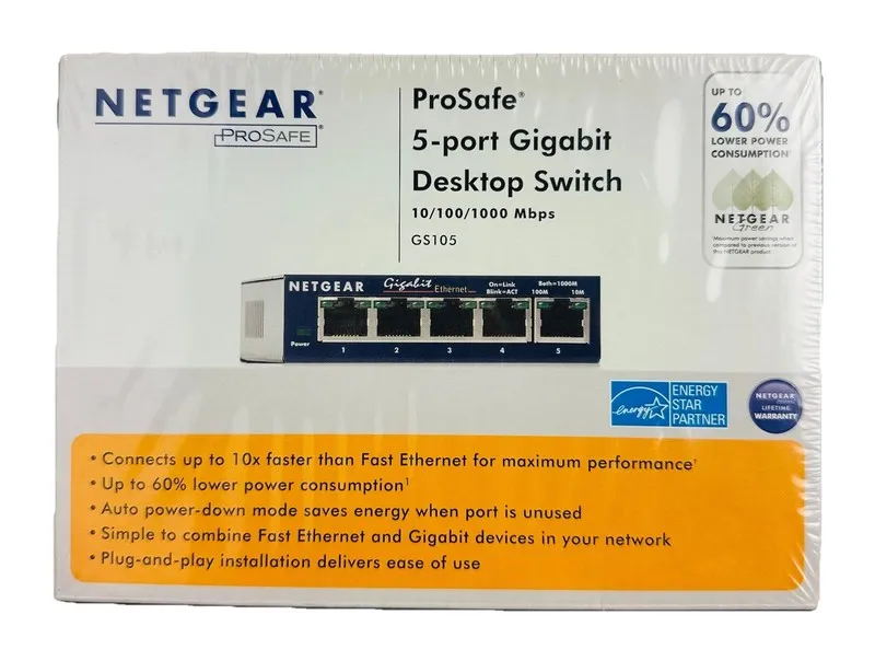 Коммутатор NETGEAR ProSafe GS105 Desktop Switch 5-Port Gigabit GS105NA