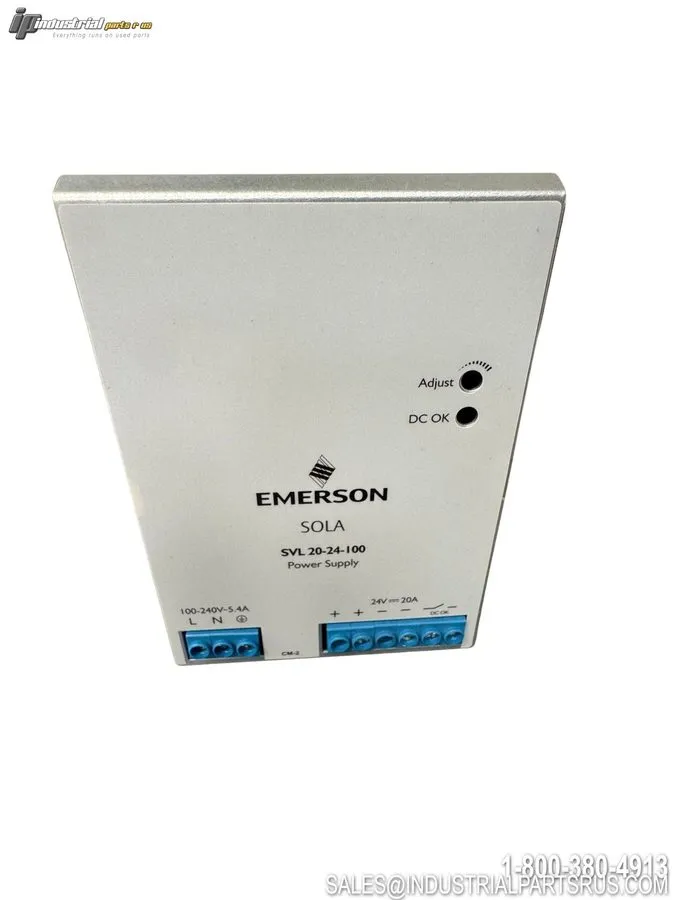 Блок питания Emerson SOLA SVL 20-24-100 DIN Rail 24V 20A 480W AC/DC Power Supply — фото лота 2