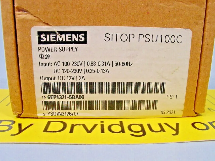 Блок питания 6EP1321-5BA00 SITOP PSU100C 12 V/2 A stabilized power supply input: