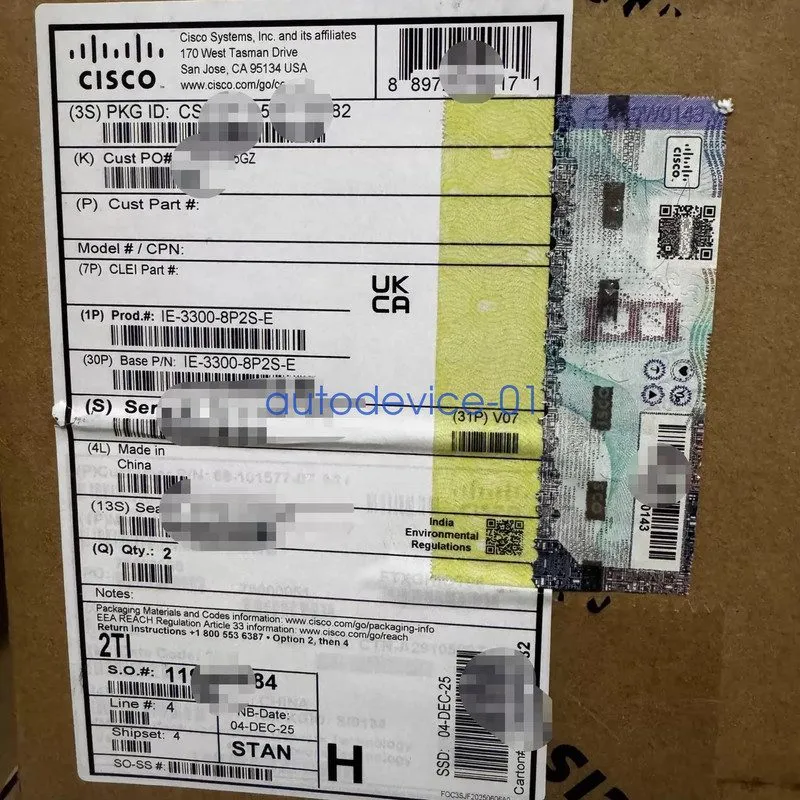 Коммутатор Cisco IE-3300-8P2S-E 10 Port Catalyst Switch