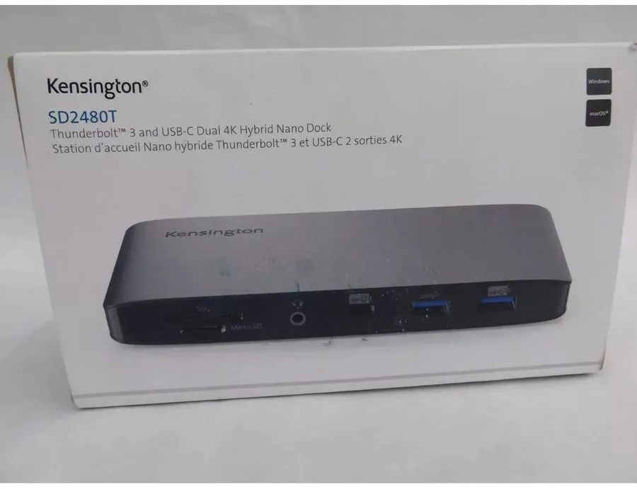 Док-станция Kensington SD2480T Thunderbolt 3 and USB-C Dual 4K Docking Station
