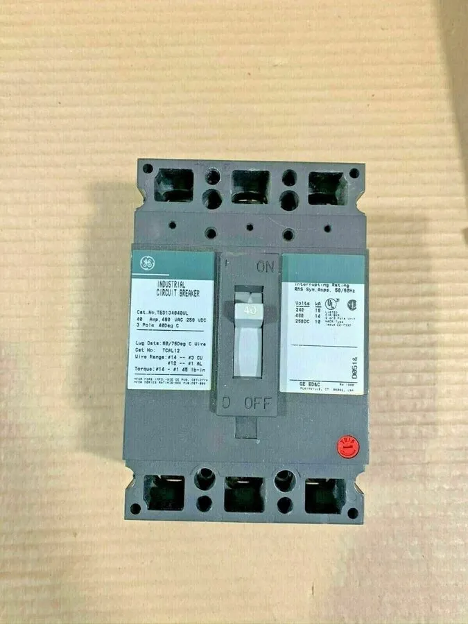 Автоматический выключатель General Electric GE TED134040WL 3p 40a 480v Circuit B