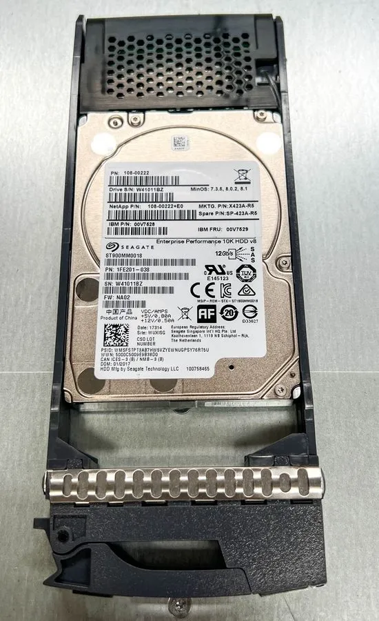 Жёсткий диск NetApp 900GB 10K 12Gbps SAS 2.5" 128MB Cache HDD 108-00222+A0 ST900