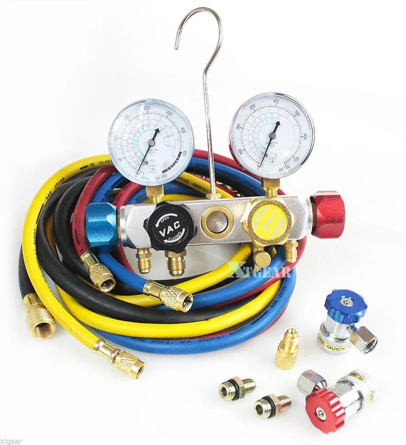 Манометрический коллектор 4-Valve HVAC Manifold Gauge Set