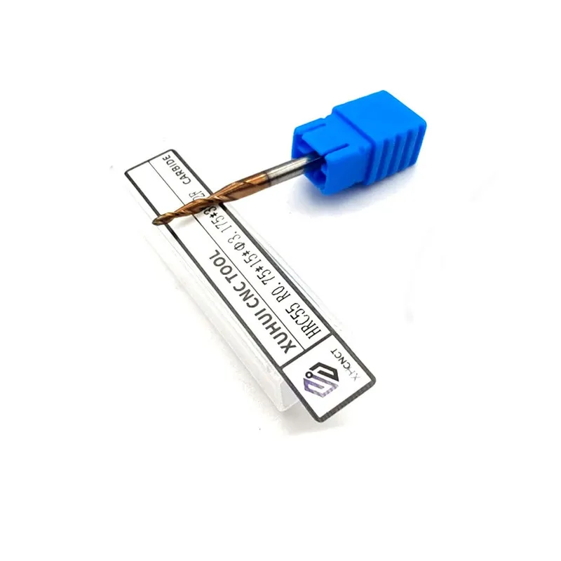Режущий инструмент HRC55 2Flutes Tungsten Solid Carbide Tapered Ball Nose Carvin