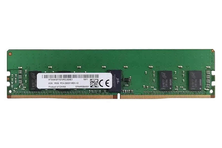 Модуль памяти 20x Micron MTA9ASF1G72PZ-2G9E1 8GB DDR4-2933 Reg ECC RDIMM RAM 1Rx