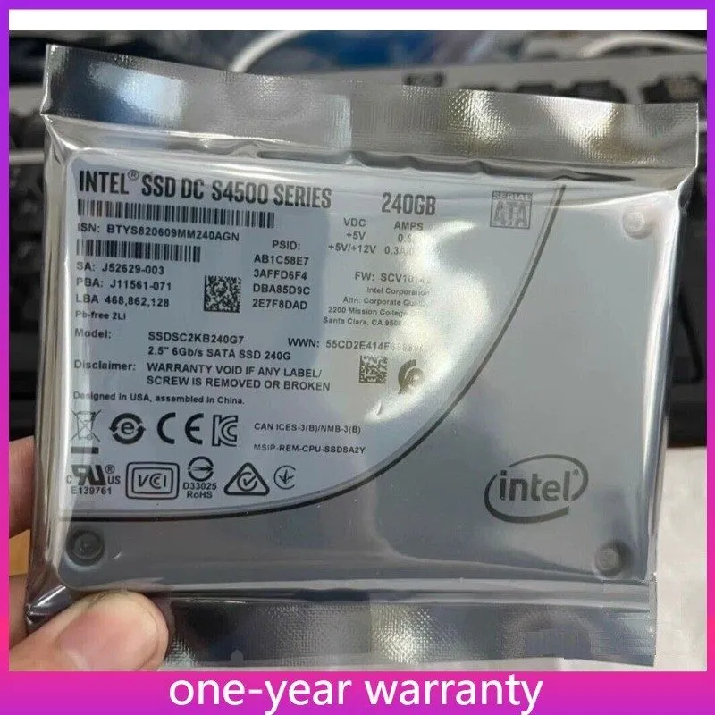 SSD-накопитель Intel DC S4500 Series 240GB SSD 2.5inch SATA III Solid State Driv