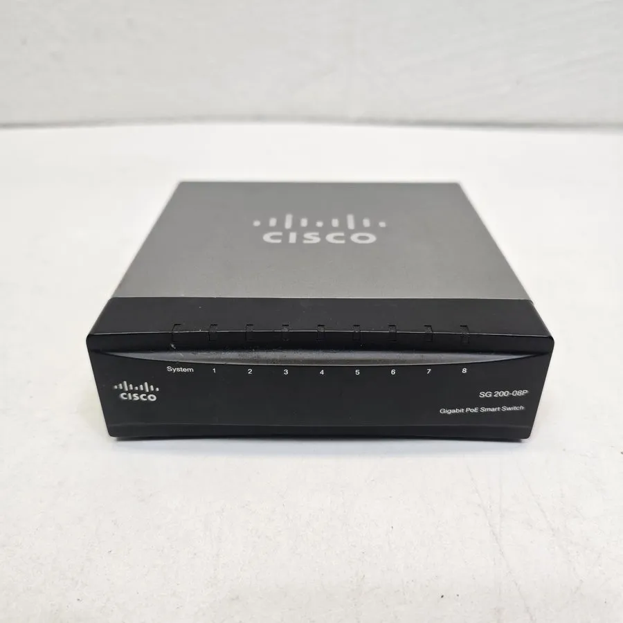 Коммутатор Cisco SG200-08P 8-port Gigabit PoE Smart Switch (SLM2008PT)