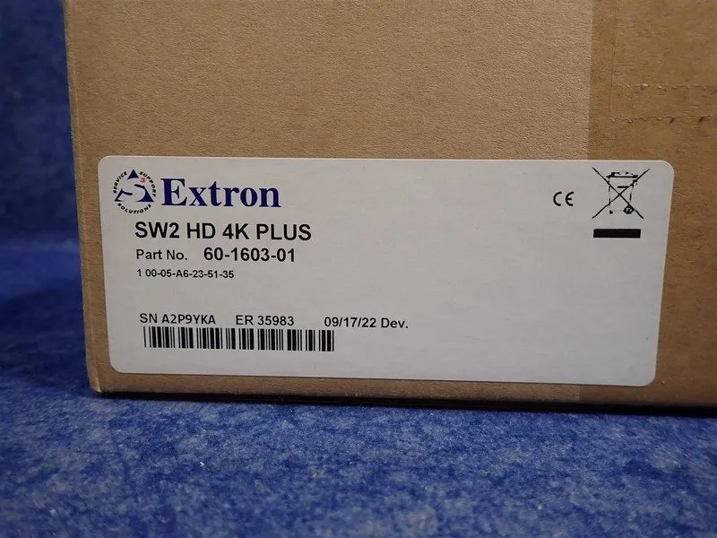 Видеокоммутатор Extron SW2 HD 4K Plus HDMI Switcher With Ethernet 60-1603-01