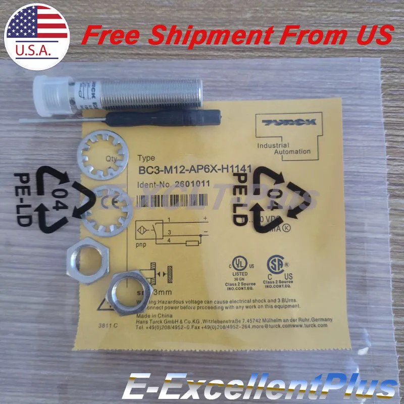 Датчик приближения Turck BC3-M12-AP6X-H1141 2601011 Capacitive Proximity Switch 
