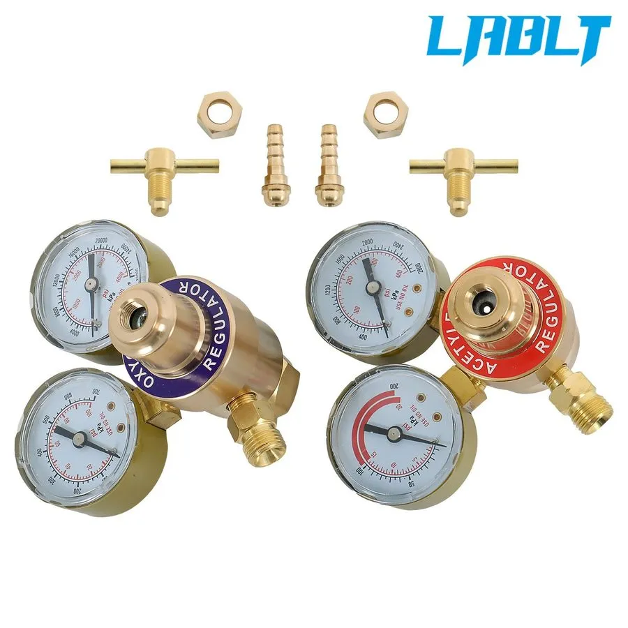 Трубопроводная арматура Oxygen Acetylene Gas Regulator Welding Cutting Torch Dua