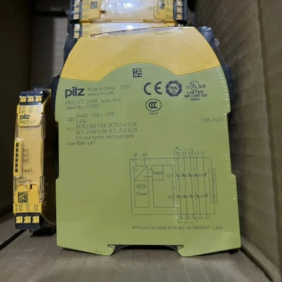 Реле безопасности PILZ PNOZ S7C 24VDC Pull Off Safety Relay PLC