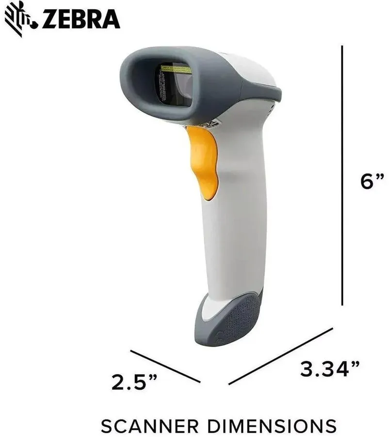 Сканер штрих-кода Symbol Motorola LS2208 1D Laser Barcode POS Scanner LS2208-SR2