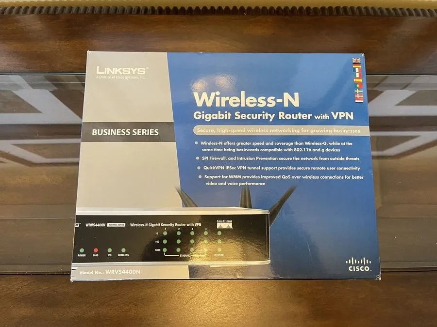 Маршрутизатор Cisco WRVS4400N 4-Port Gigabit Wireless N Router Business Series L