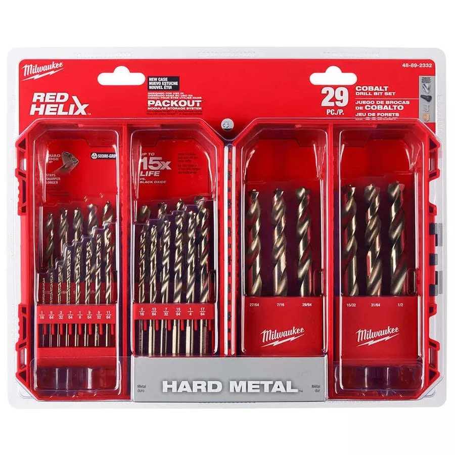 Режущий инструмент Milwaukee 48-89-2332 Cobalt Red Helix Drill Bit Set