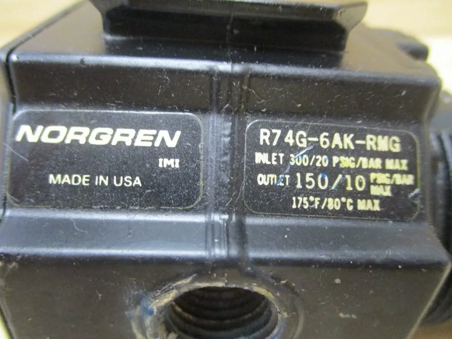 Трубопроводная арматура IMI Norgren R74G-6AK-RMG Air Pressure Regulator W-074