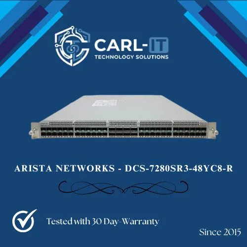 Коммутатор Arista DCS-7280SR3-48YC8-R 48x25GbE SFP, 8x100G QSFP Switch DUAL x DC