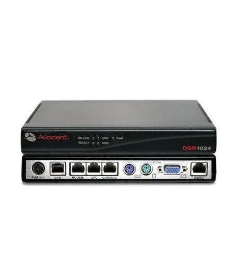 KVM-переключатель Avocent DSR1024PS2-001 Single Port PS/2-System KVM Over IP Swi — фото лота 1