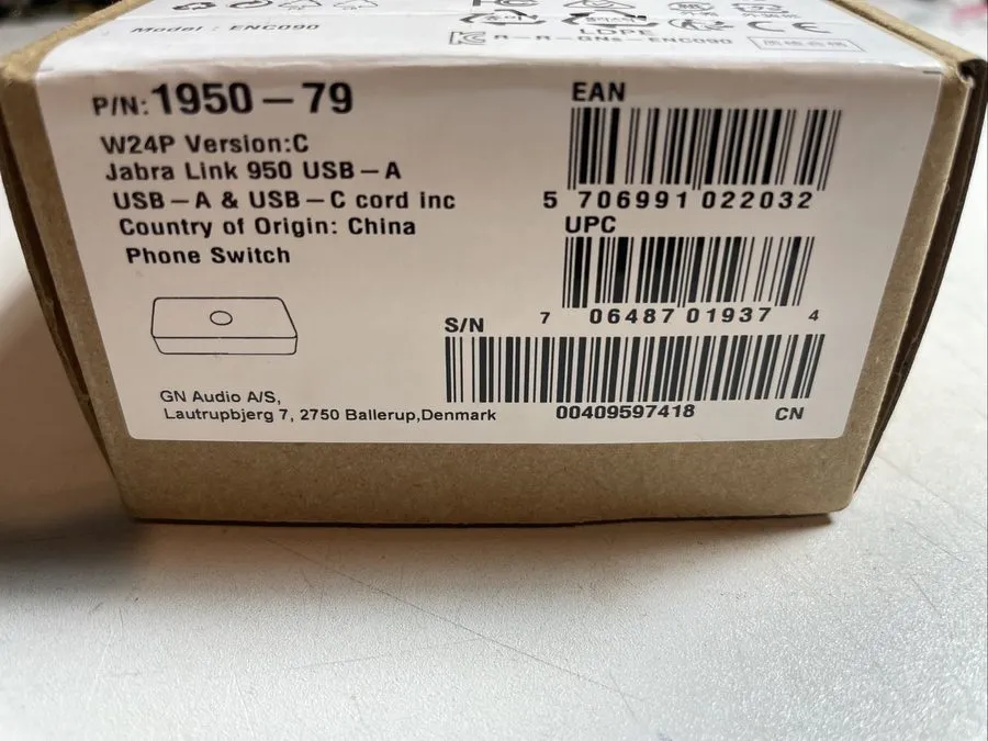 Коммутатор Jabra Link 950 USB-A Headset Hub/Switch Model ENC090 — фото лота 1