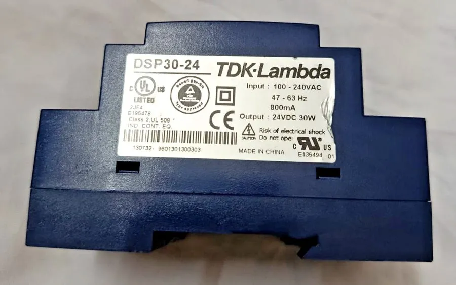 Блок питания TDK-LAMBDA DSP30-24 100-240VAC 47-63HZ 24VDC 30W AC/DC DIN RAIL POW — фото лота 1