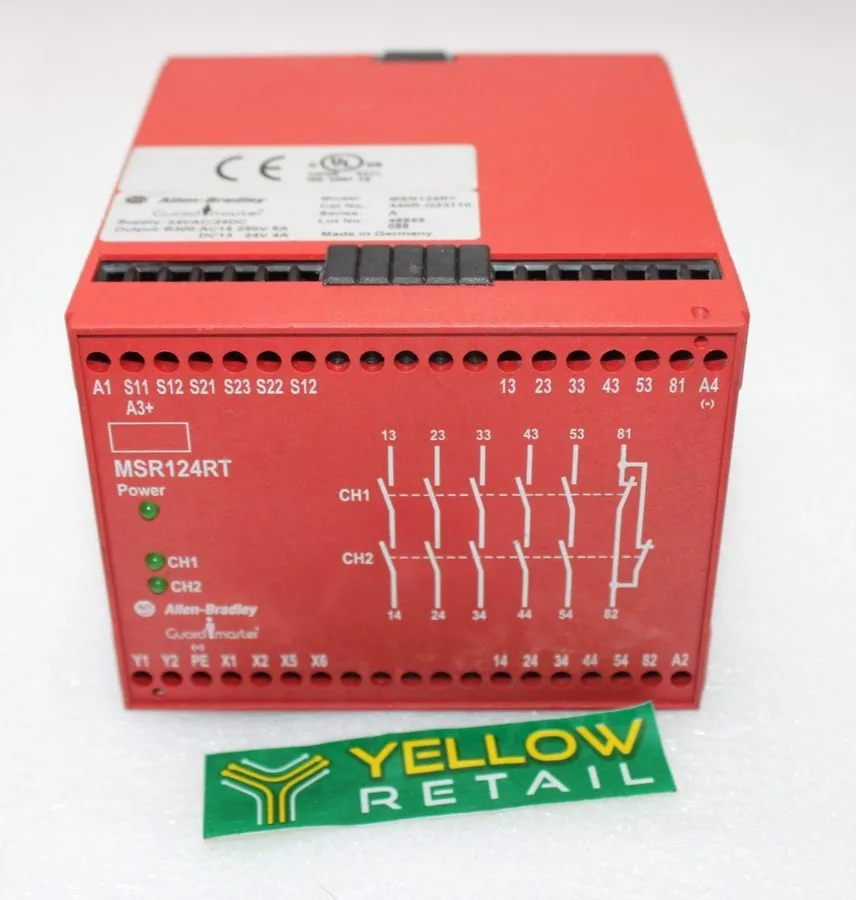 Реле безопасности Allen Bradley 440R-G23110 Ser A MSR124RT 24VAC/24DC Safety Rel