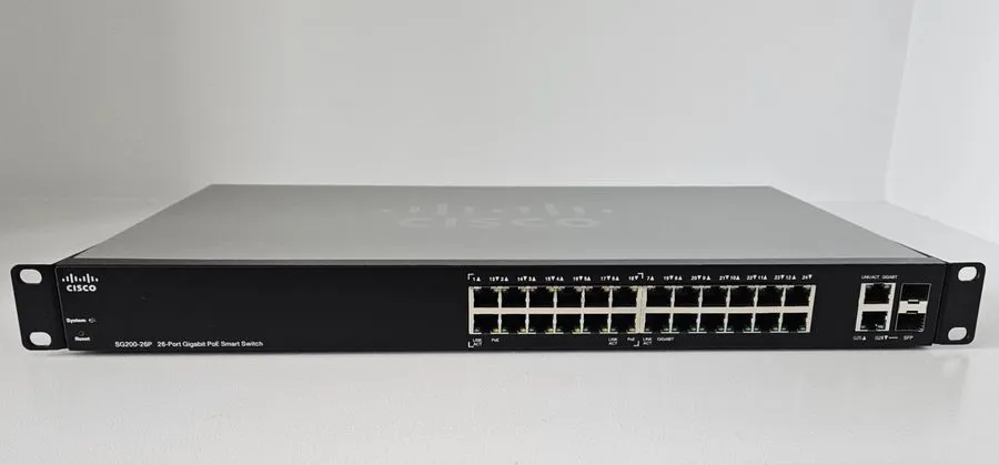 Коммутатор Cisco SG200-26P 26-Port Gigabit PoE Smart Switch 100W Budget