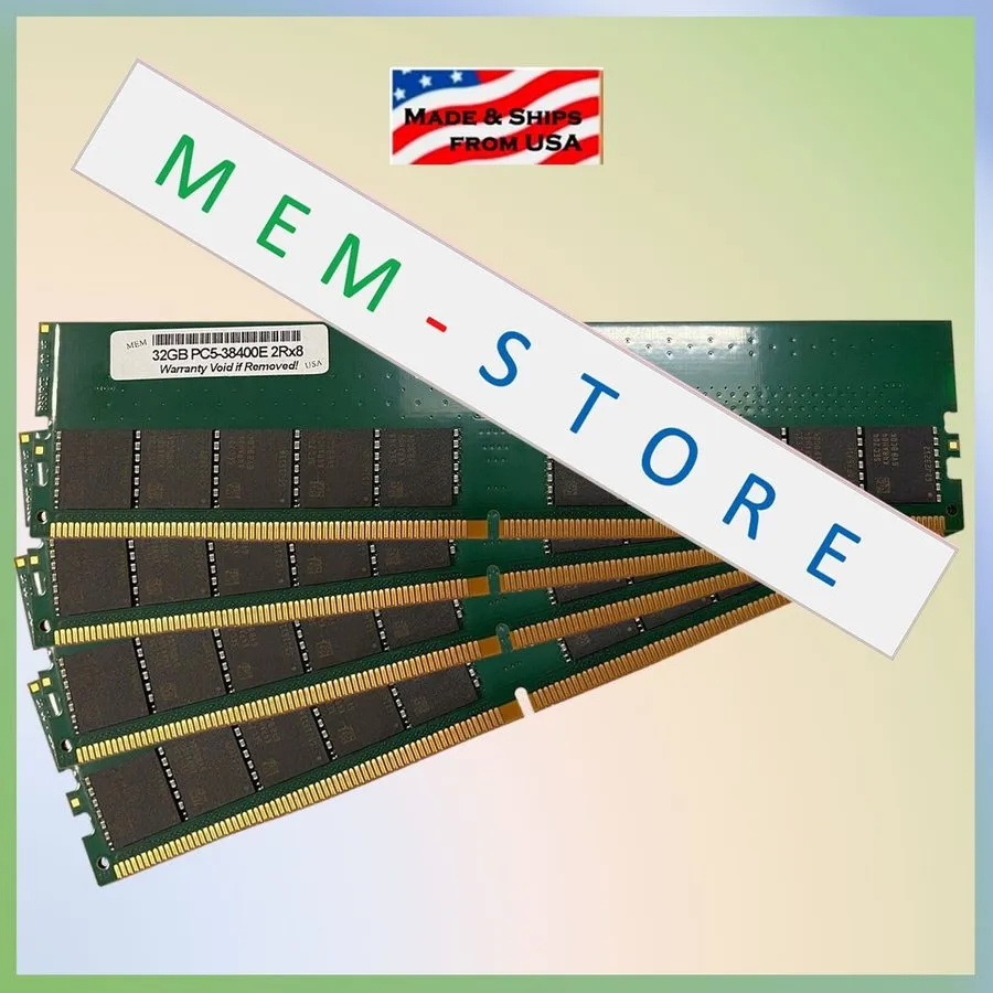 Модуль памяти 128GB 4x 32GB ECC UDIMM PC5-4800 RAM Compatible w/ MicroBlade Serv